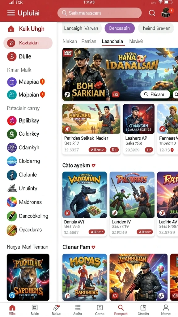 beton999 - Screenshot menunjukkan tampilan menu utama aplikasi BETON999.