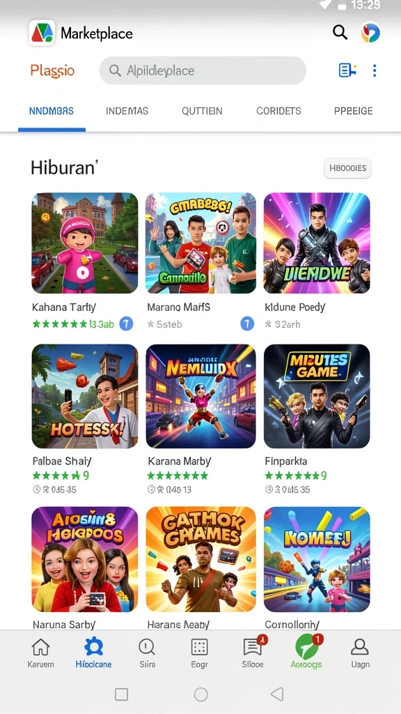 hokigame - Screenshot permainan aksi yang seru dan menantang.